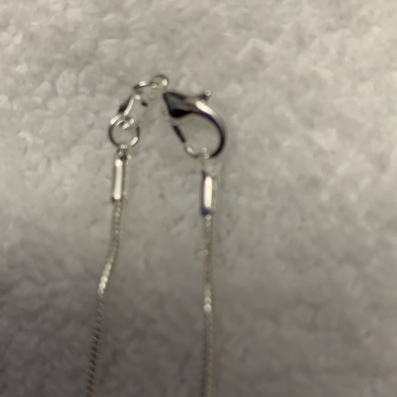 925 silver heart locket necklace with  snake chain​ - Picture 4 of 6